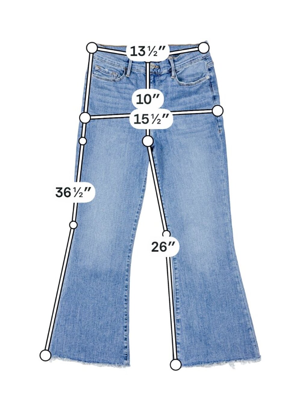 FRAME Le Crop Mini Boot Jeans Raw Hem Flare 28 Morning Blue LCFRA291 - Picture 3 of 14